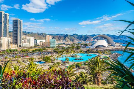 Landscape,With,Santa,Cruz,,Capital,Of,Tenerife,,Canary,Island,,Spain