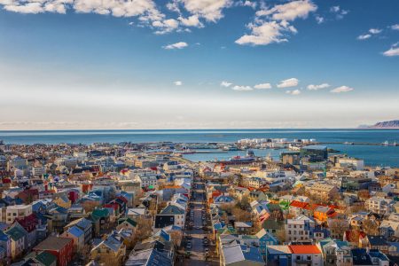 City,Of,Reykjavik,From,Above,,Capital,Of,Iceland